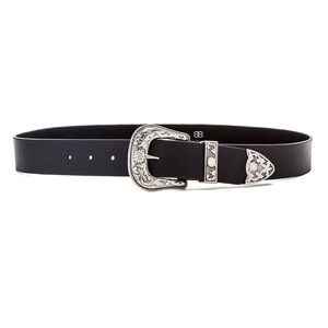 B-LOW THE BELT Frank Hip Belt in Black and Silver